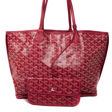 goyard st louis tote red|authentic Goyard st louis tote.